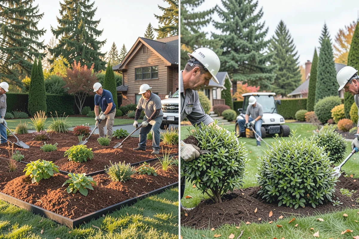Composite Fence Installation in Medina, King County, WA - Review board style, color, and layout on site