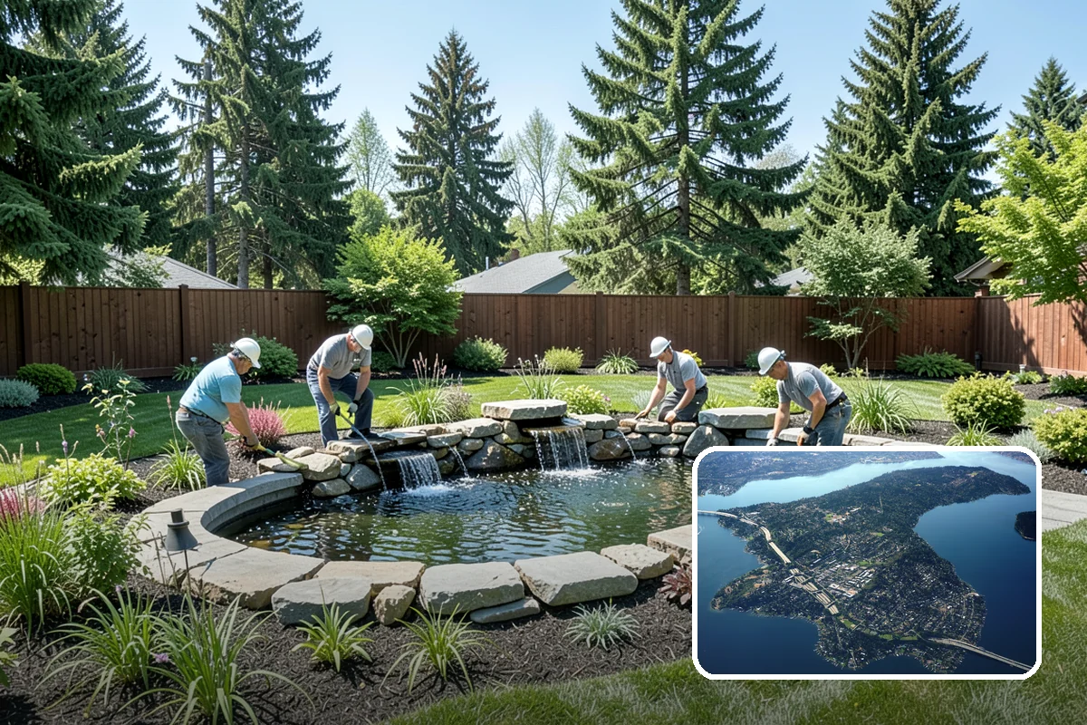 Composite Fence Installation in Mercer Island, King County, WA - Resists rot, moss, and moisture without sealing