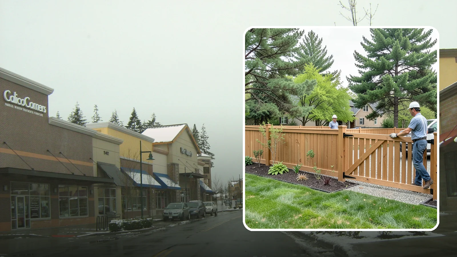 Composite Fence Installation in Mill Creek, Snohomish County, WA - We build modern composite fences that pair the warmth of wood with rot-proof durability made for wet Northwest conditions.