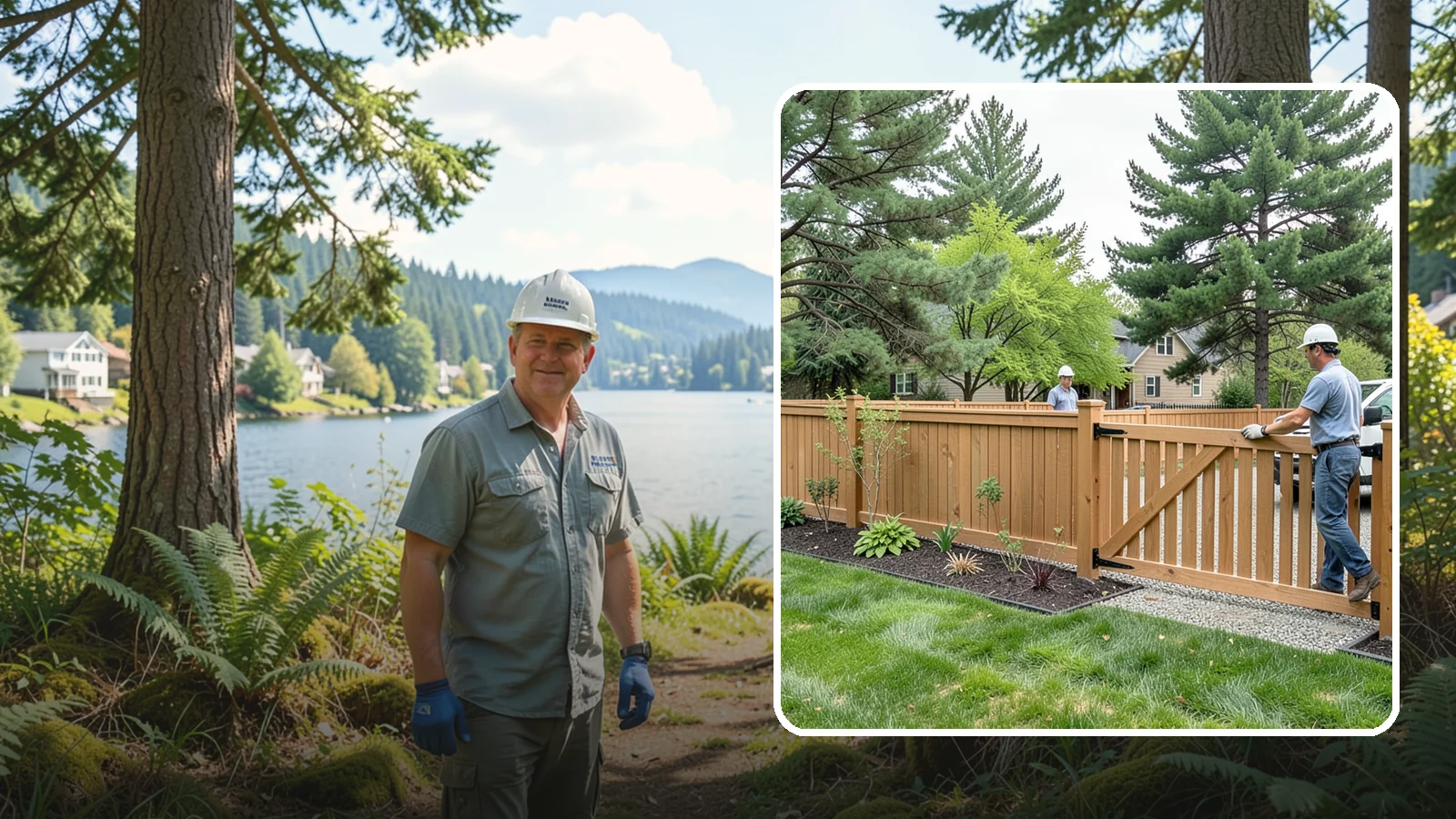 Composite Fence Installation in Milton, King County, WA - We build modern composite fences that pair the warmth of wood with rot-proof durability made for wet Northwest conditions.