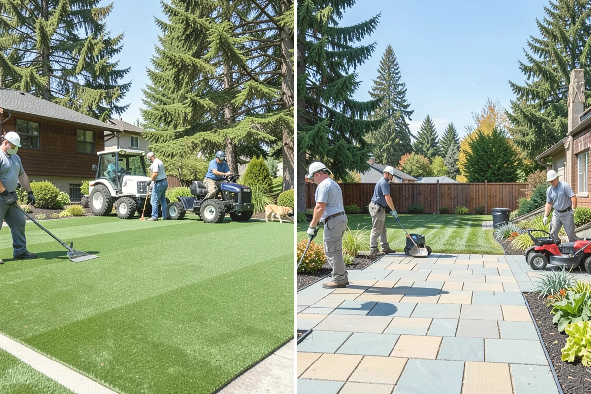 Composite Fence Installation in Monroe, Snohomish County, WA - Review board style, color, and layout on site