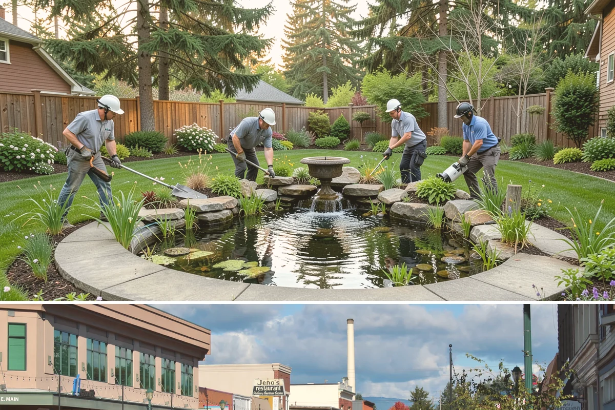 Composite Fence Installation in Monroe, Snohomish County, WA - Composite performs well year-round, though drier spring-to-fall weeks help footings cure before the panels go up.