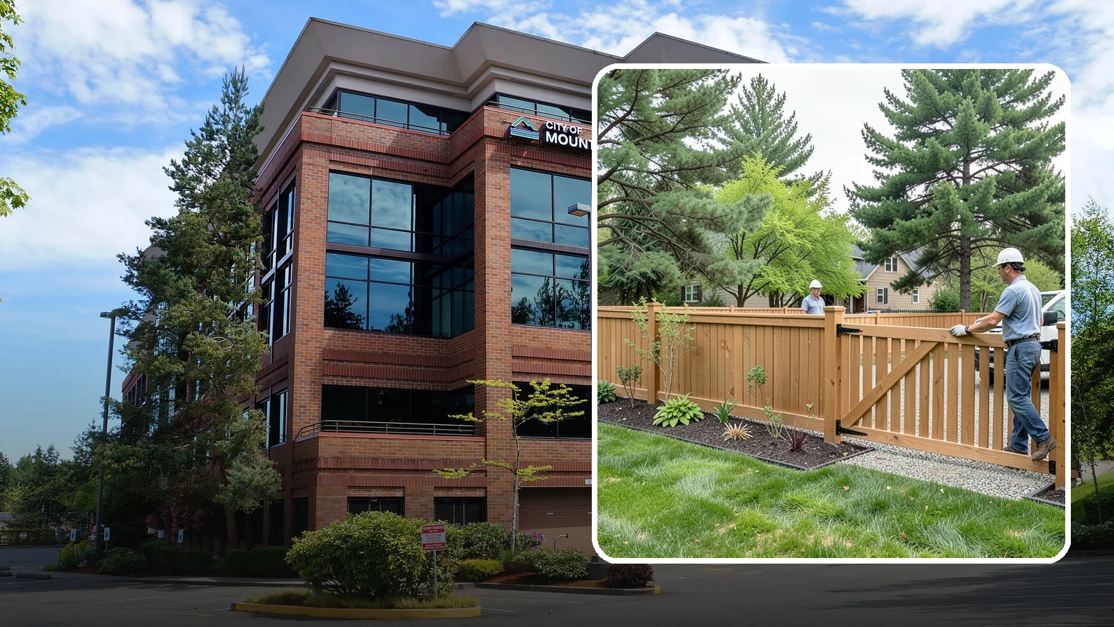 Composite Fence Installation in Mountlake Terrace, Snohomish County, WA - We build modern composite fences that pair the warmth of wood with rot-proof durability made for wet Northwest conditions.