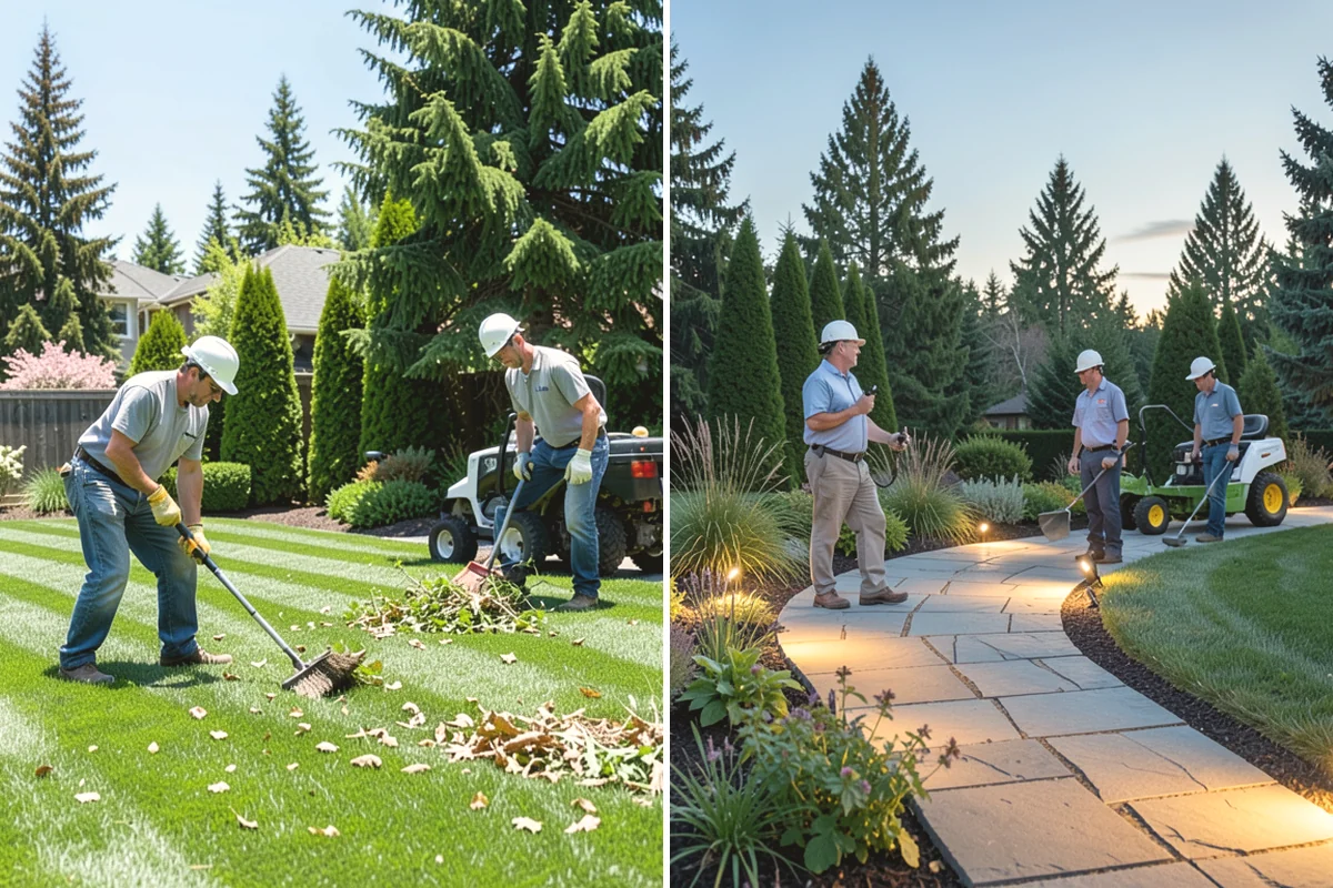 Composite Fence Installation in Mountlake Terrace, Snohomish County, WA - Review board style, color, and layout on site