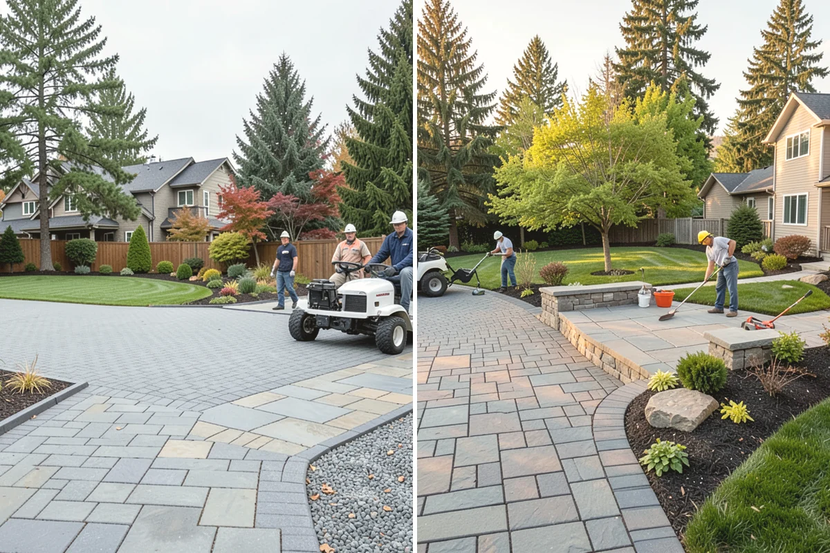 Composite Fence Installation in North Bend, King County, WA - Review board style, color, and layout on site