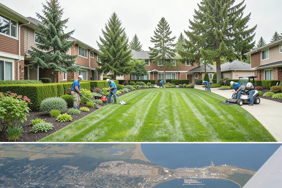 Composite Fence Installation in Oak Harbor, Island County, WA - Composite performs well year-round, though drier spring-to-fall weeks help footings cure before the panels go up.