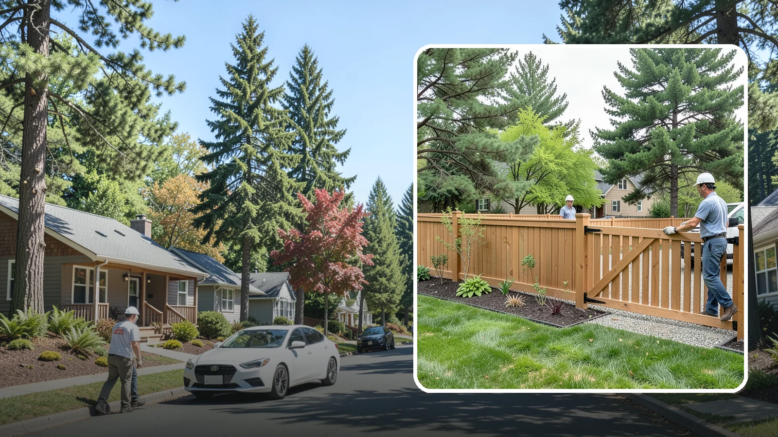 Composite Fence Installation in Orting, Pierce County, WA - We build modern composite fences that pair the warmth of wood with rot-proof durability made for wet Northwest conditions.