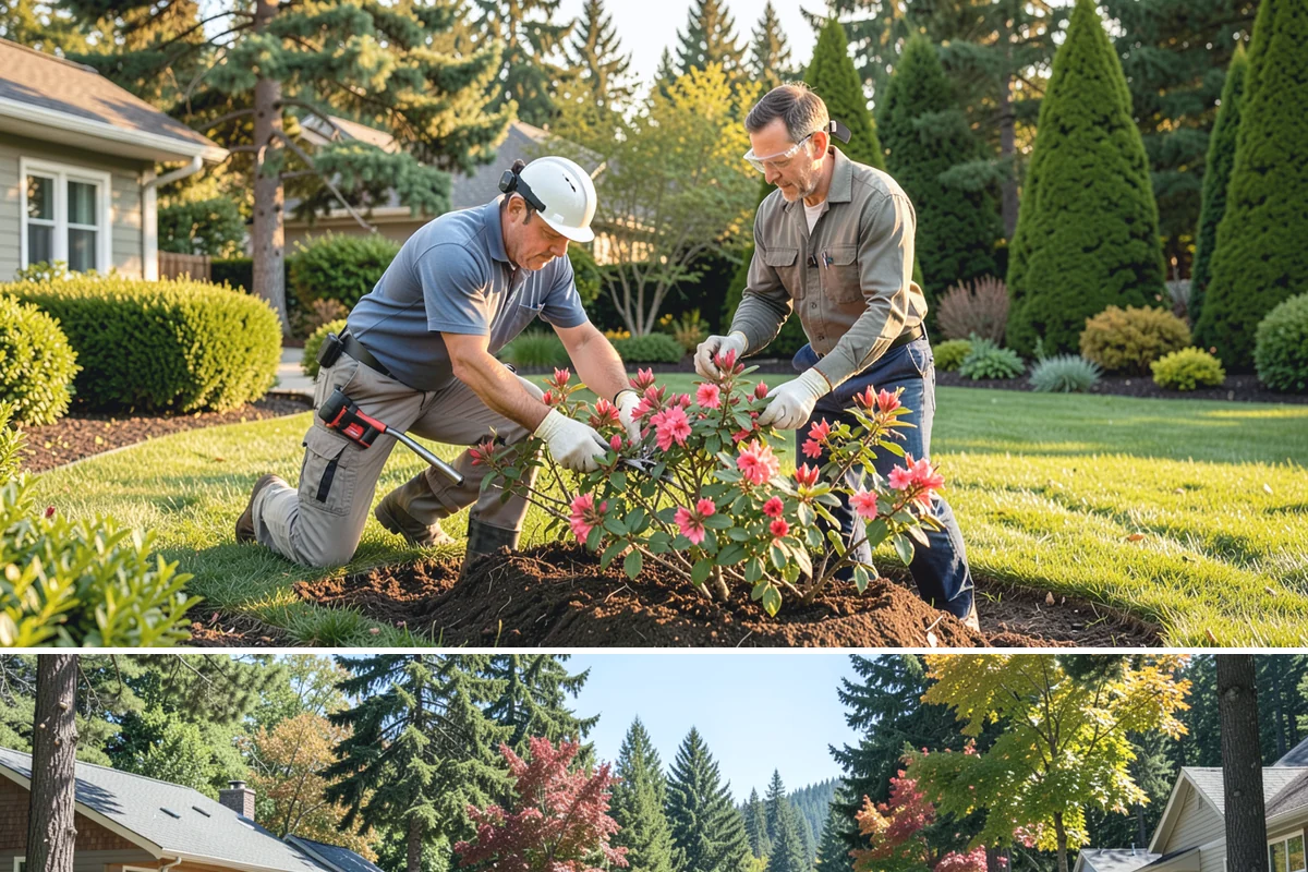 Composite Fence Installation in Orting, Pierce County, WA - Composite performs well year-round, though drier spring-to-fall weeks help footings cure before the panels go up.