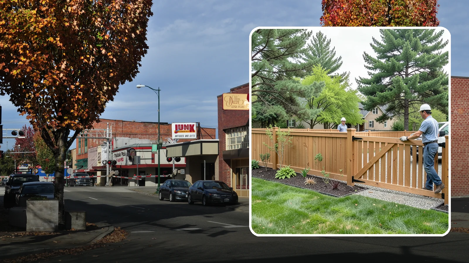Composite Fence Installation in Puyallup, Pierce County, WA - We build modern composite fences that pair the warmth of wood with rot-proof durability made for wet Northwest conditions.