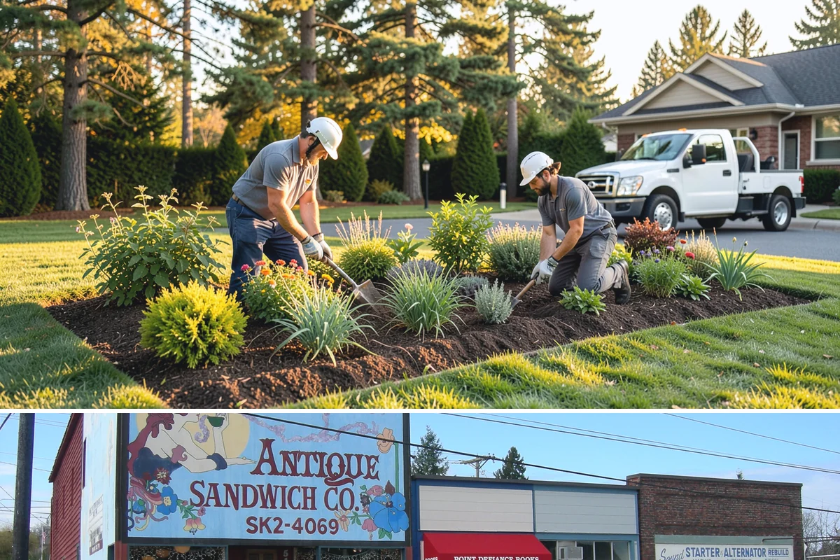 Composite Fence Installation in Ruston, Pierce County, WA - Composite performs well year-round, though drier spring-to-fall weeks help footings cure before the panels go up.