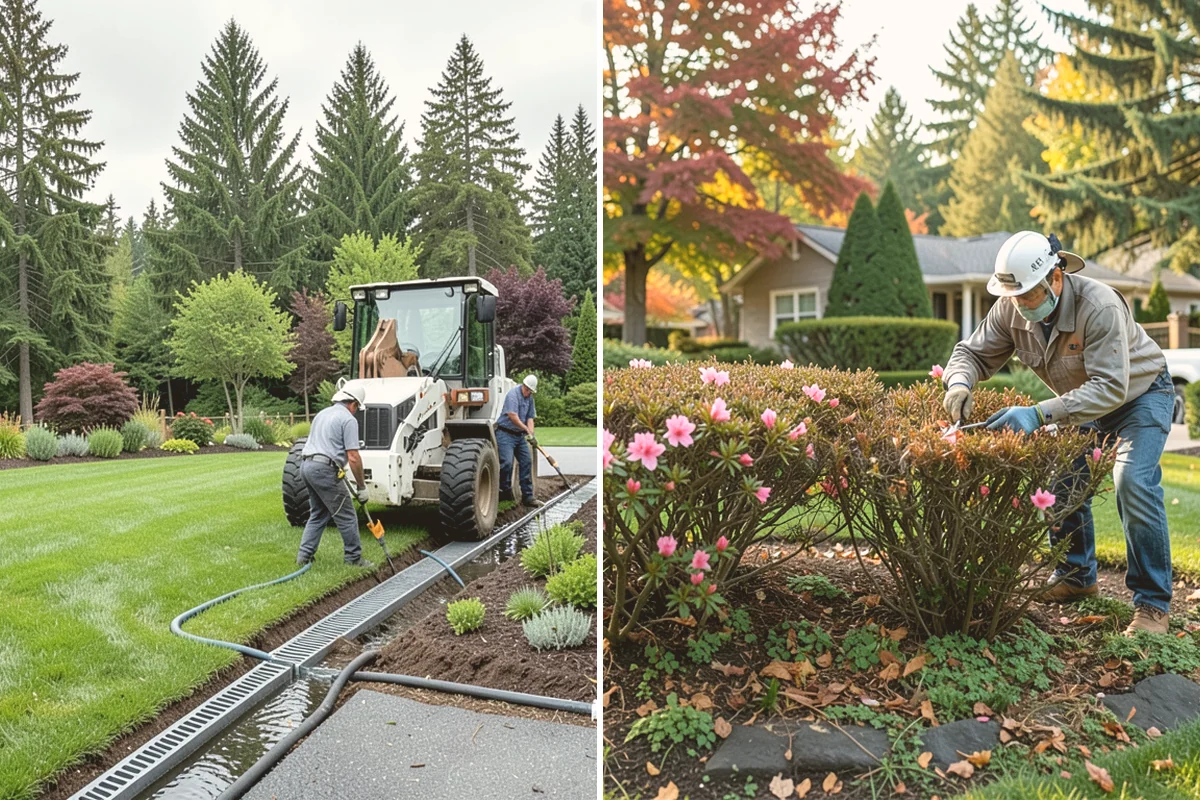 Composite Fence Installation in Sammamish, King County, WA - Review board style, color, and layout on site