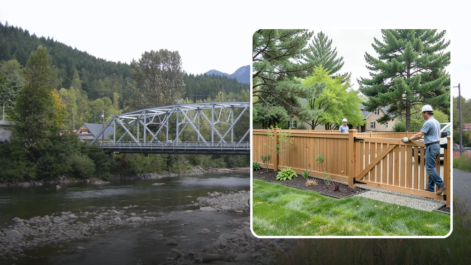 Composite Fence Installation in Skykomish, King County, WA - We build modern composite fences that pair the warmth of wood with rot-proof durability made for wet Northwest conditions.