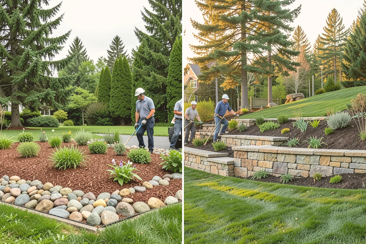 Composite Fence Installation in Stanwood, Snohomish County, WA - Review board style, color, and layout on site