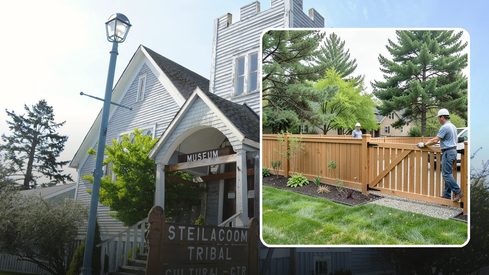 Composite Fence Installation in Steilacoom, Pierce County, WA - We build modern composite fences that pair the warmth of wood with rot-proof durability made for wet Northwest conditions.