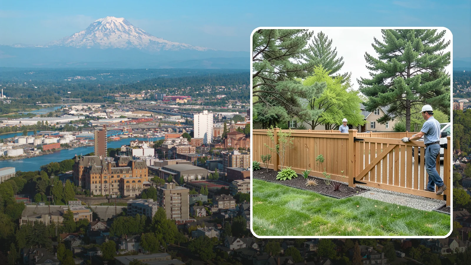 Composite Fence Installation in Tacoma, Pierce County, WA - We build modern composite fences that pair the warmth of wood with rot-proof durability made for wet Northwest conditions.