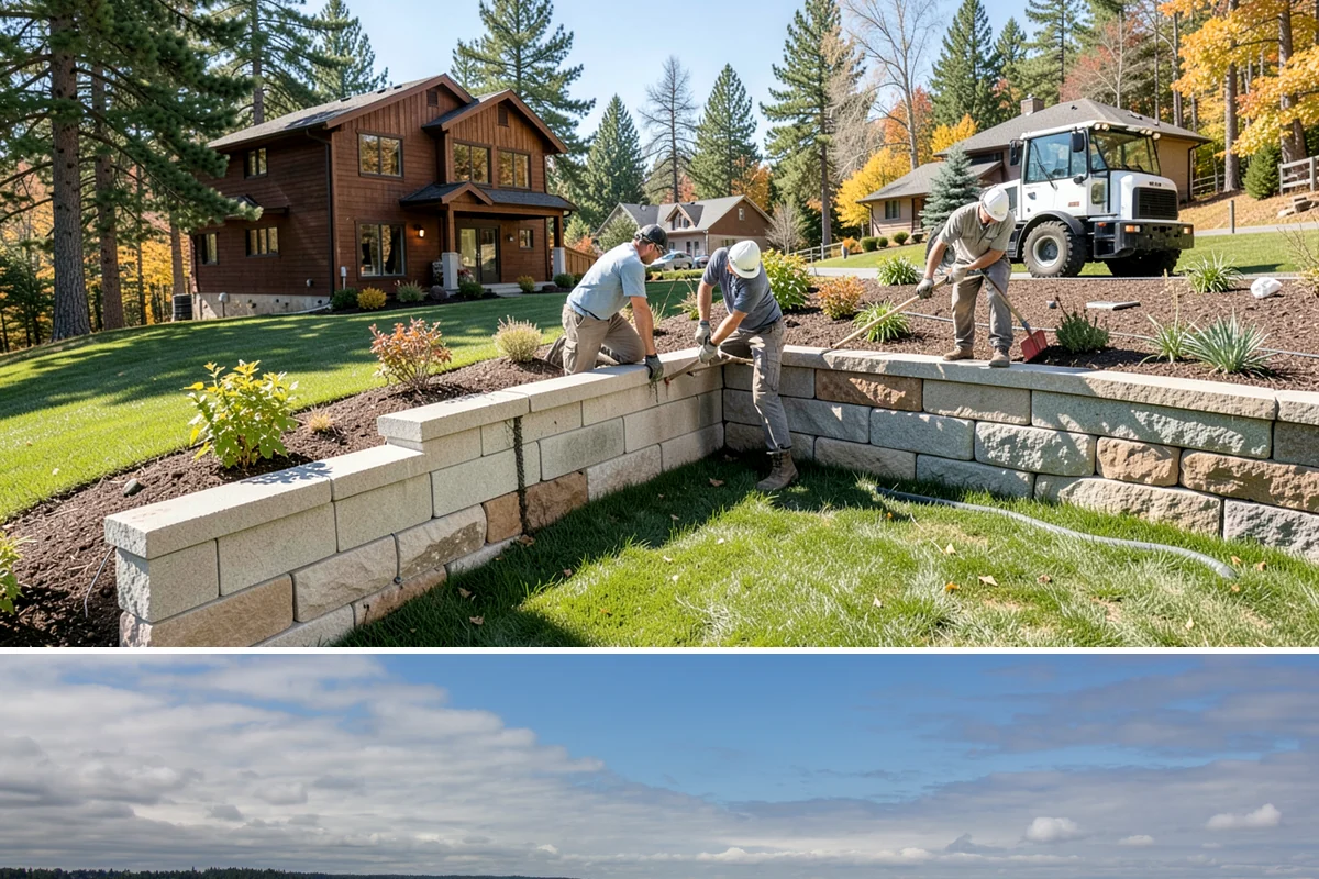 Composite Fence Installation in University Place, Pierce County, WA - Composite performs well year-round, though drier spring-to-fall weeks help footings cure before the panels go up.