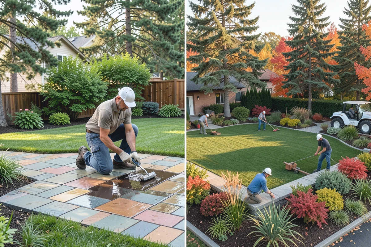 Composite Fence Installation in Wilkeson, Pierce County, WA - Review board style, color, and layout on site
