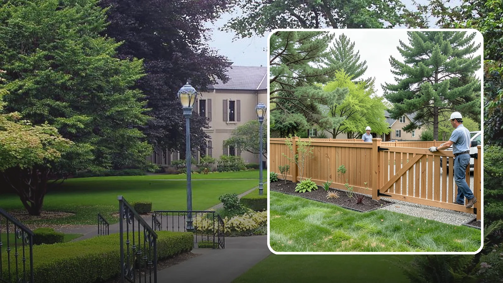 Composite Fence Installation in Woodinville, King County, WA - We build modern composite fences that pair the warmth of wood with rot-proof durability made for wet Northwest conditions.