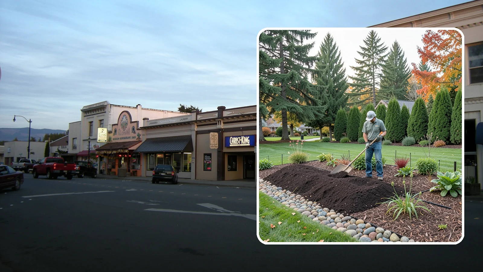 Compost Application in Burlington, Skagit County, WA - Nutrient-rich compost spread over beds and lawns to build healthy soil and feed plants naturally.