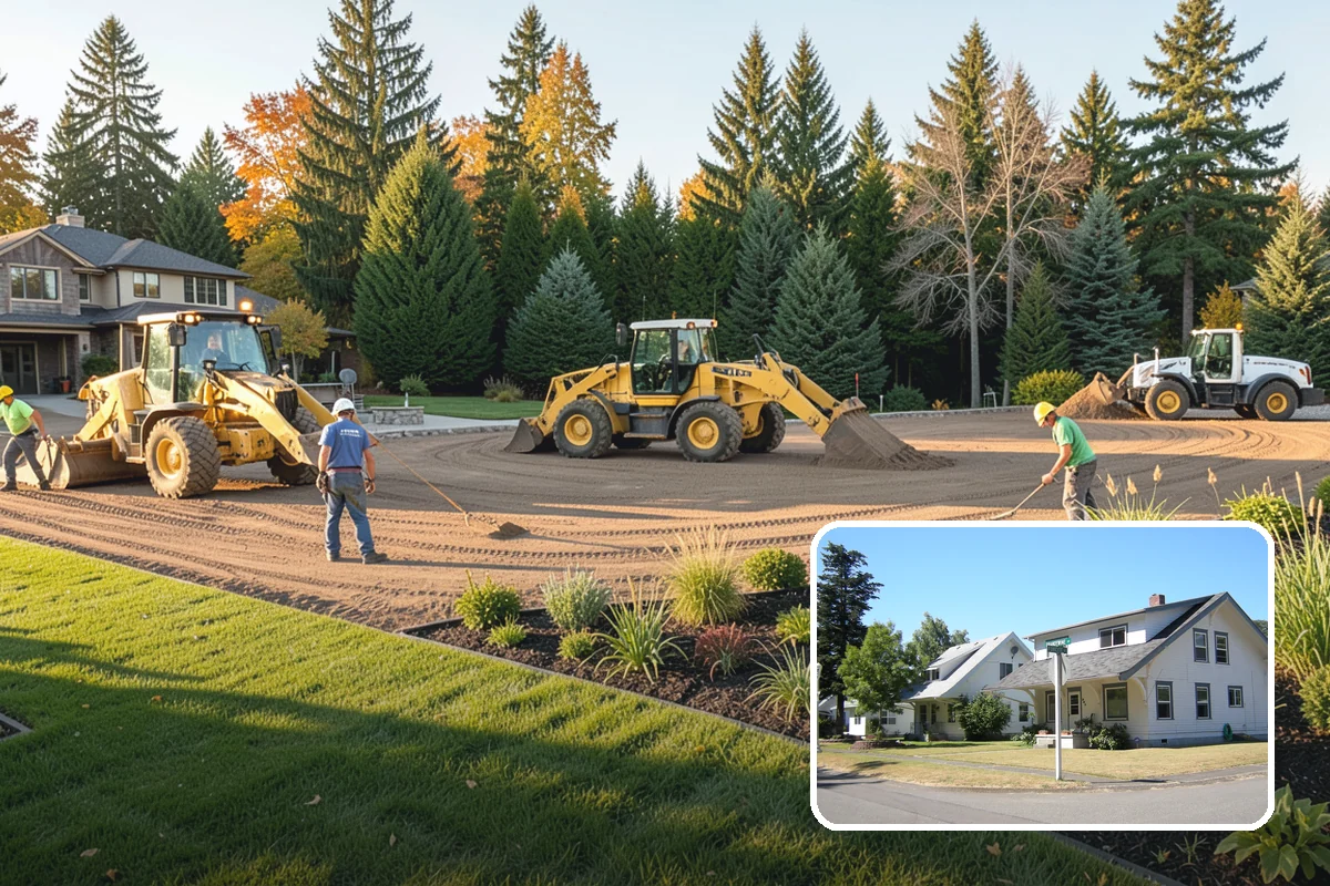 Compost Application in DuPont, Pierce County, WA - Builds healthy, living soil