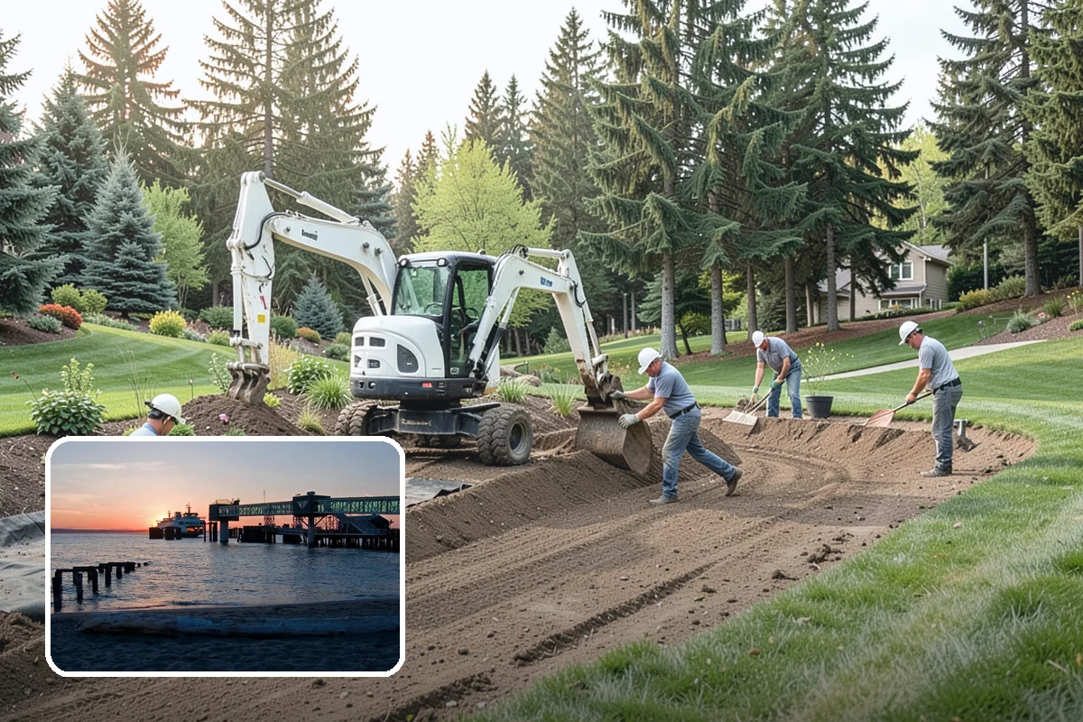 Compost Application in Edmonds, Snohomish County, WA - Builds healthy, living soil