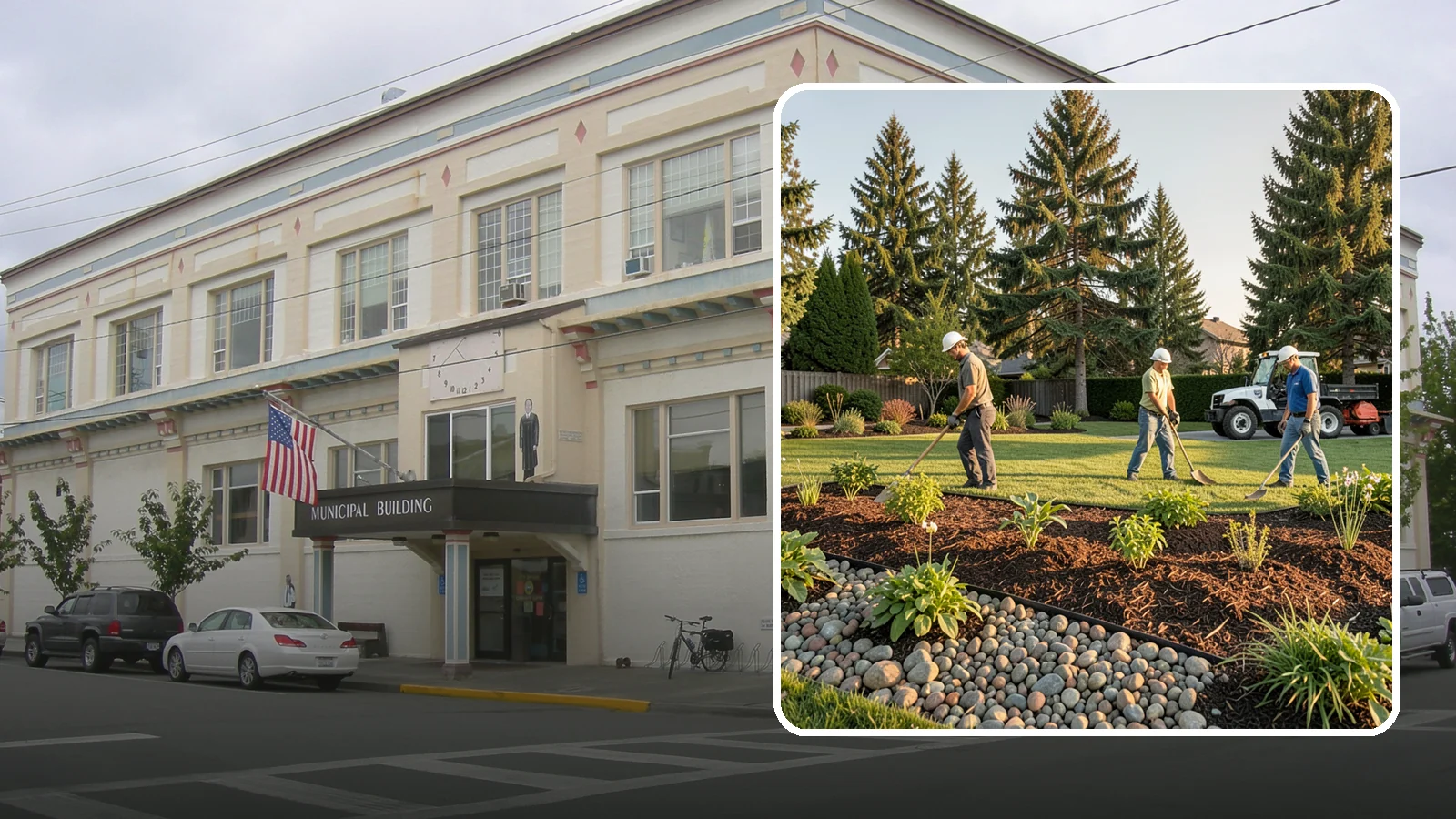Compost Installation in Anacortes, Skagit County, WA - A rich compost top-dress that feeds soil and revitalizes tired beds and lawns.