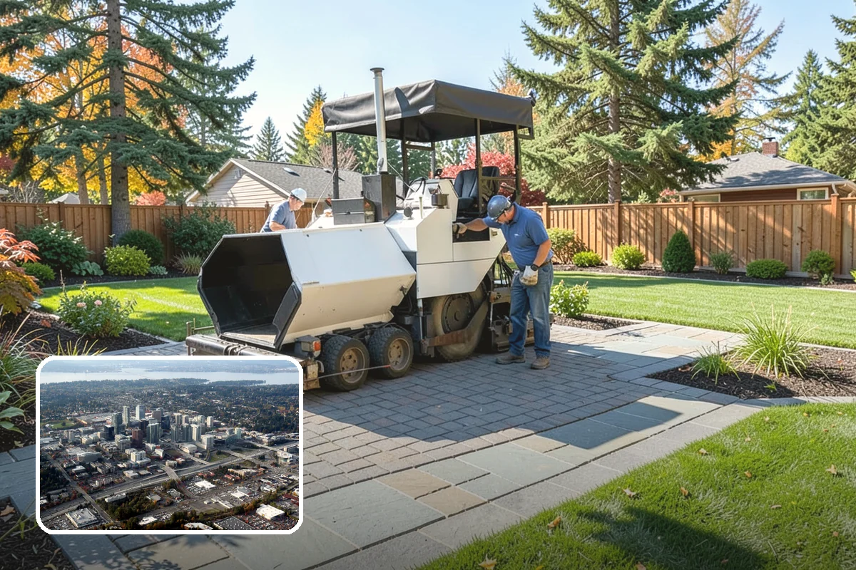 Compost Installation in Bellevue, King County, WA - Enriches soil with organic matter and slow-release nutrients