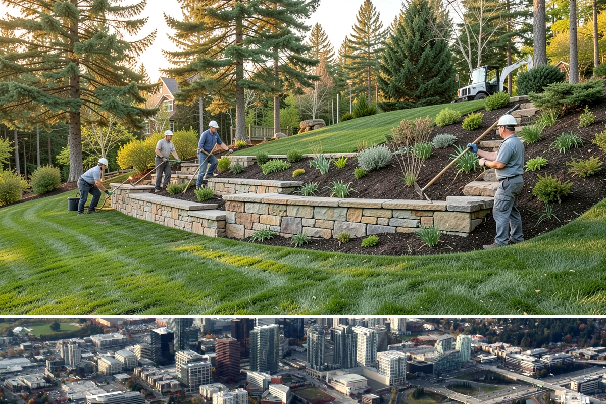 Compost Installation in Bellevue, King County, WA - Apply in early spring to fuel the growing season or in fall to let nutrients work into the soil over winter, matching the PNW's...