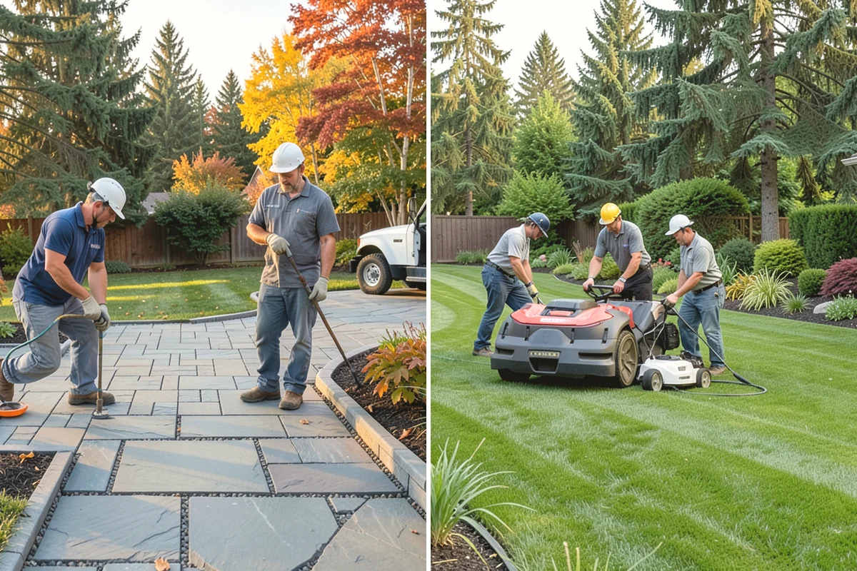 Compost Installation in Black Diamond, King County, WA - Assess bed or lawn areas and clear surface debris