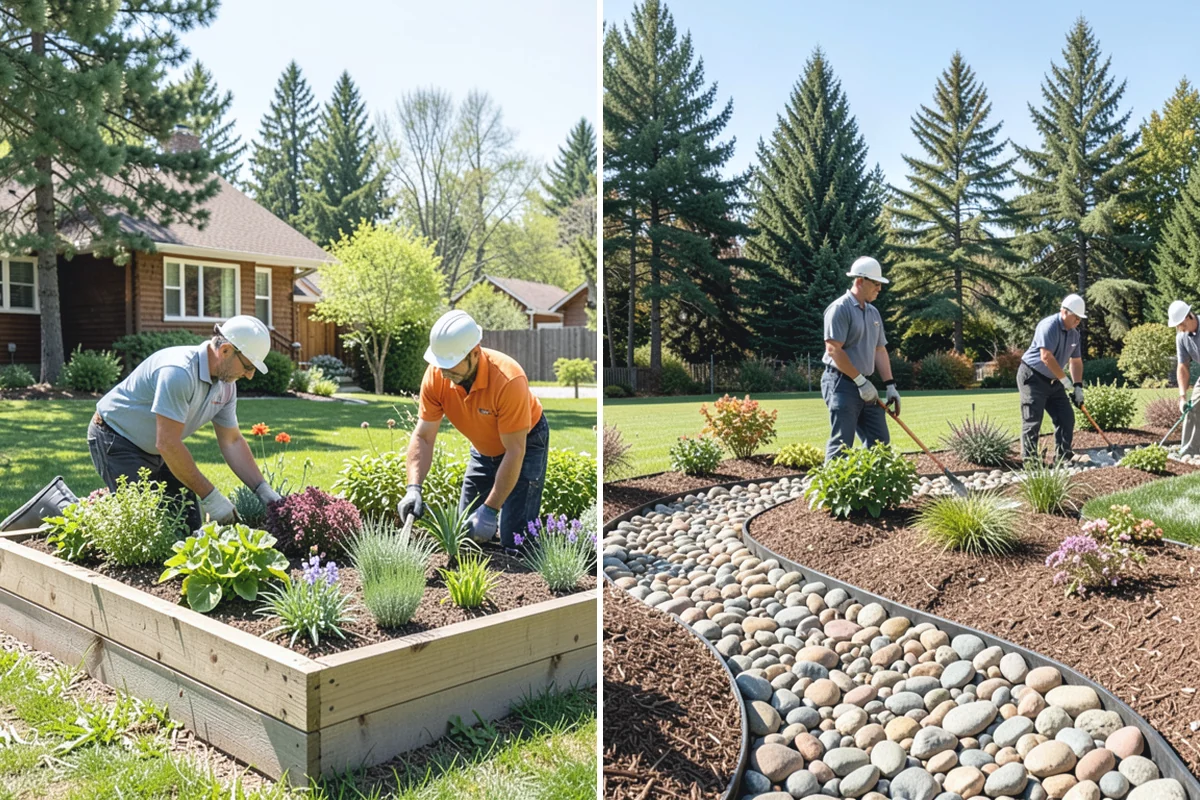Compost Installation in Bonney Lake, Pierce County, WA - Assess bed or lawn areas and clear surface debris