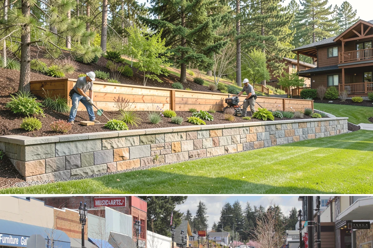 Compost Installation in Bothell, King County, WA - Apply in early spring to fuel the growing season or in fall to let nutrients work into the soil over winter, matching the PNW's...