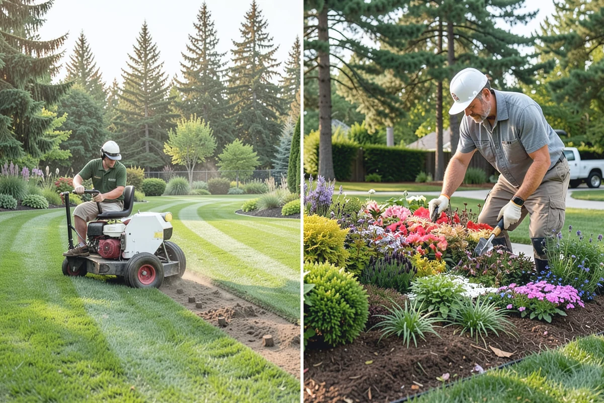 Compost Installation in Buckley, Pierce County, WA - Assess bed or lawn areas and clear surface debris