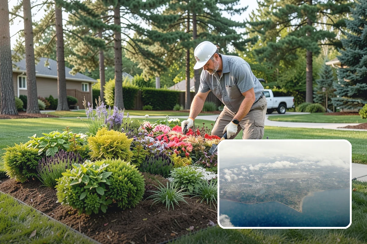 Compost Installation in Burien, King County, WA - Enriches soil with organic matter and slow-release nutrients