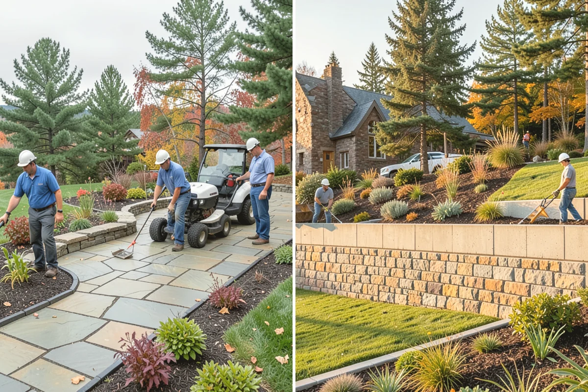 Compost Installation in Carnation, King County, WA - Assess bed or lawn areas and clear surface debris