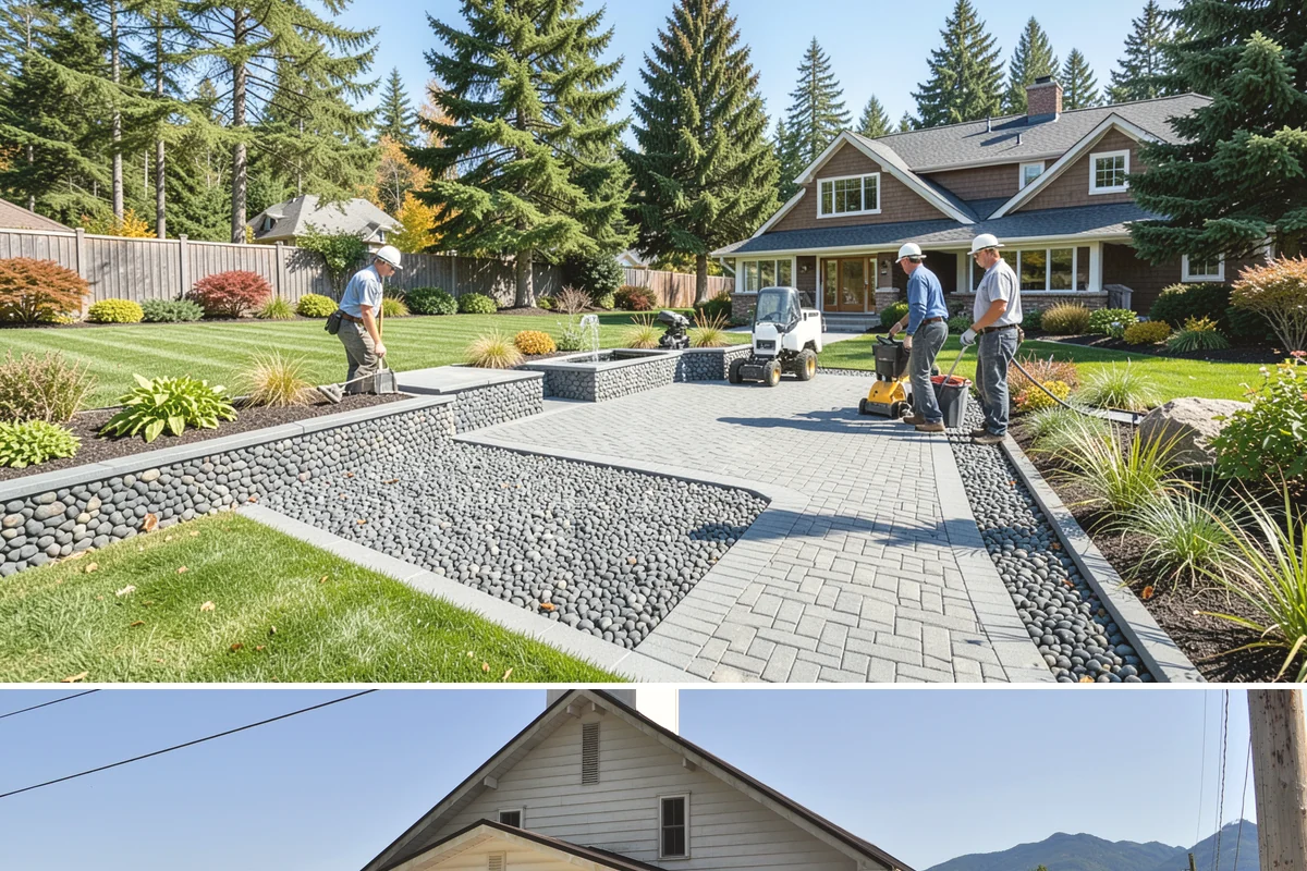 Compost Installation in Concrete, Skagit County, WA - Apply in early spring to fuel the growing season or in fall to let nutrients work into the soil over winter, matching the PNW's...