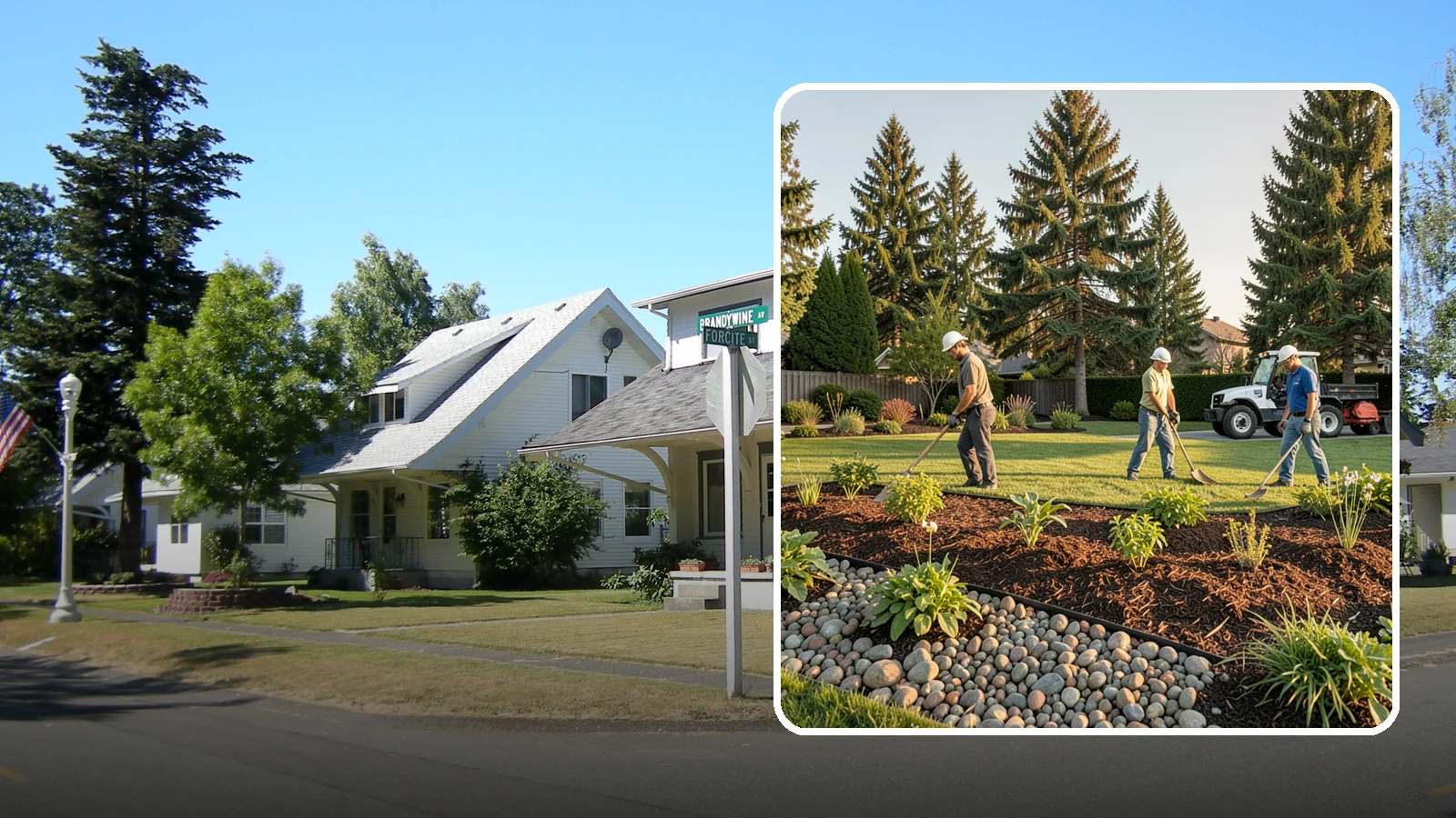 Compost Installation in DuPont, Pierce County, WA - A rich compost top-dress that feeds soil and revitalizes tired beds and lawns.