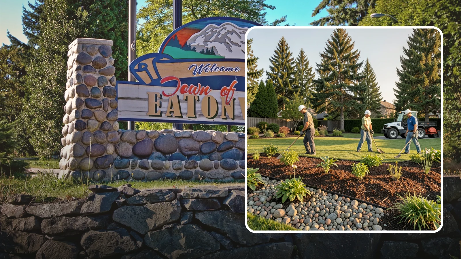 Compost Installation in Eatonville, Pierce County, WA - A rich compost top-dress that feeds soil and revitalizes tired beds and lawns.