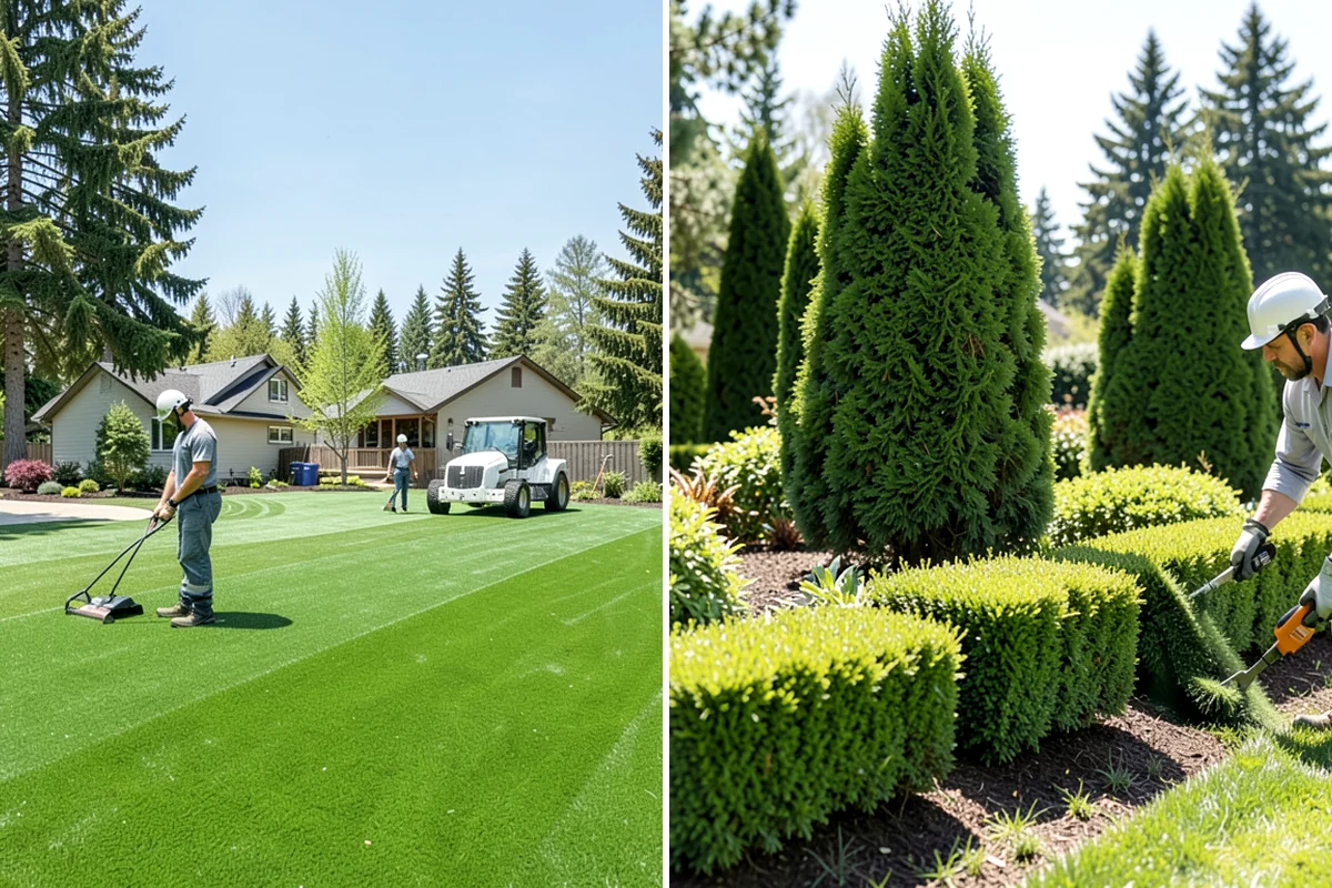Compost Installation in Federal Way, King County, WA - Assess bed or lawn areas and clear surface debris