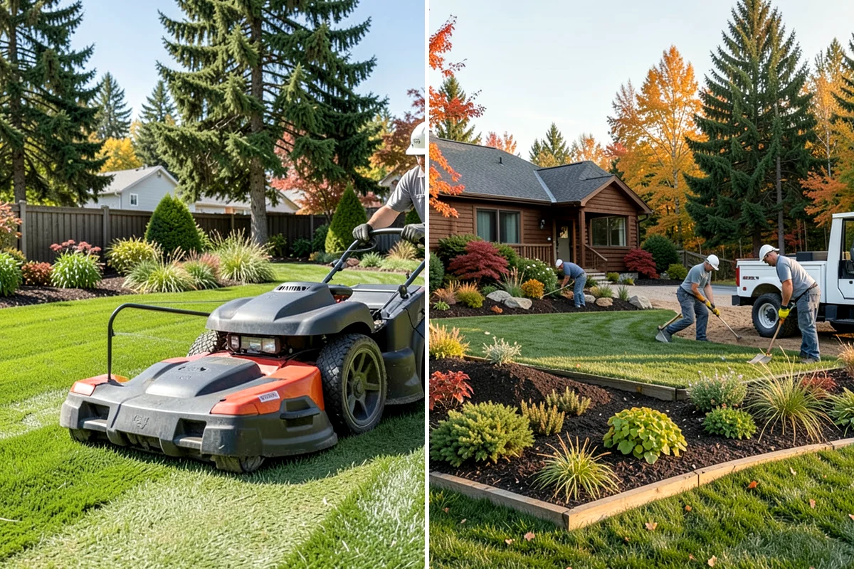 Compost Installation in Fircrest, Pierce County, WA - Assess bed or lawn areas and clear surface debris