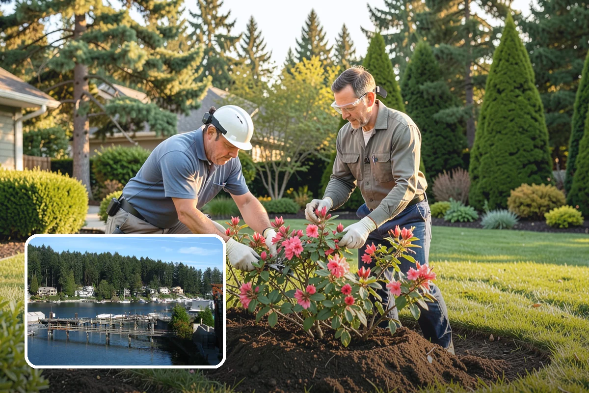 Compost Installation in Gig Harbor, Pierce County, WA - Enriches soil with organic matter and slow-release nutrients