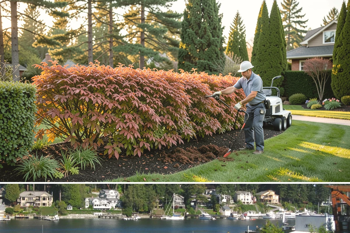 Compost Installation in Gig Harbor, Pierce County, WA - Apply in early spring to fuel the growing season or in fall to let nutrients work into the soil over winter, matching the PNW's...