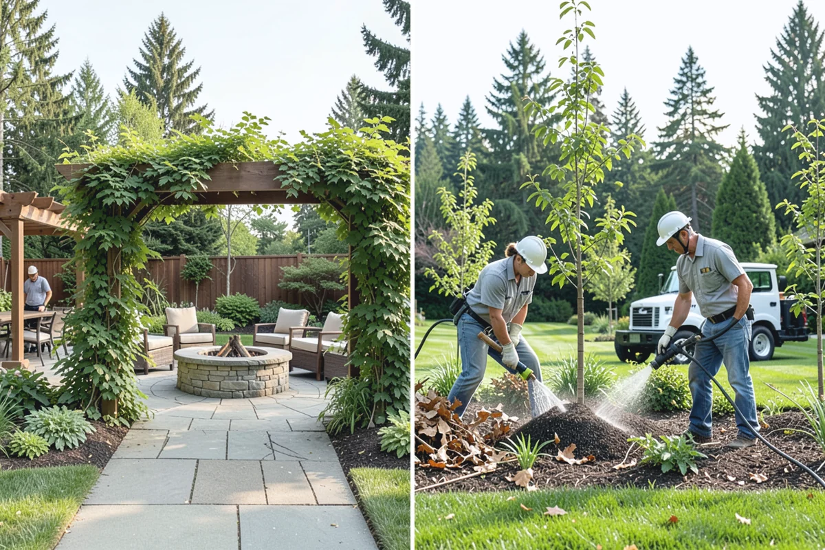 Compost Installation in Granite Falls, Snohomish County, WA - Assess bed or lawn areas and clear surface debris