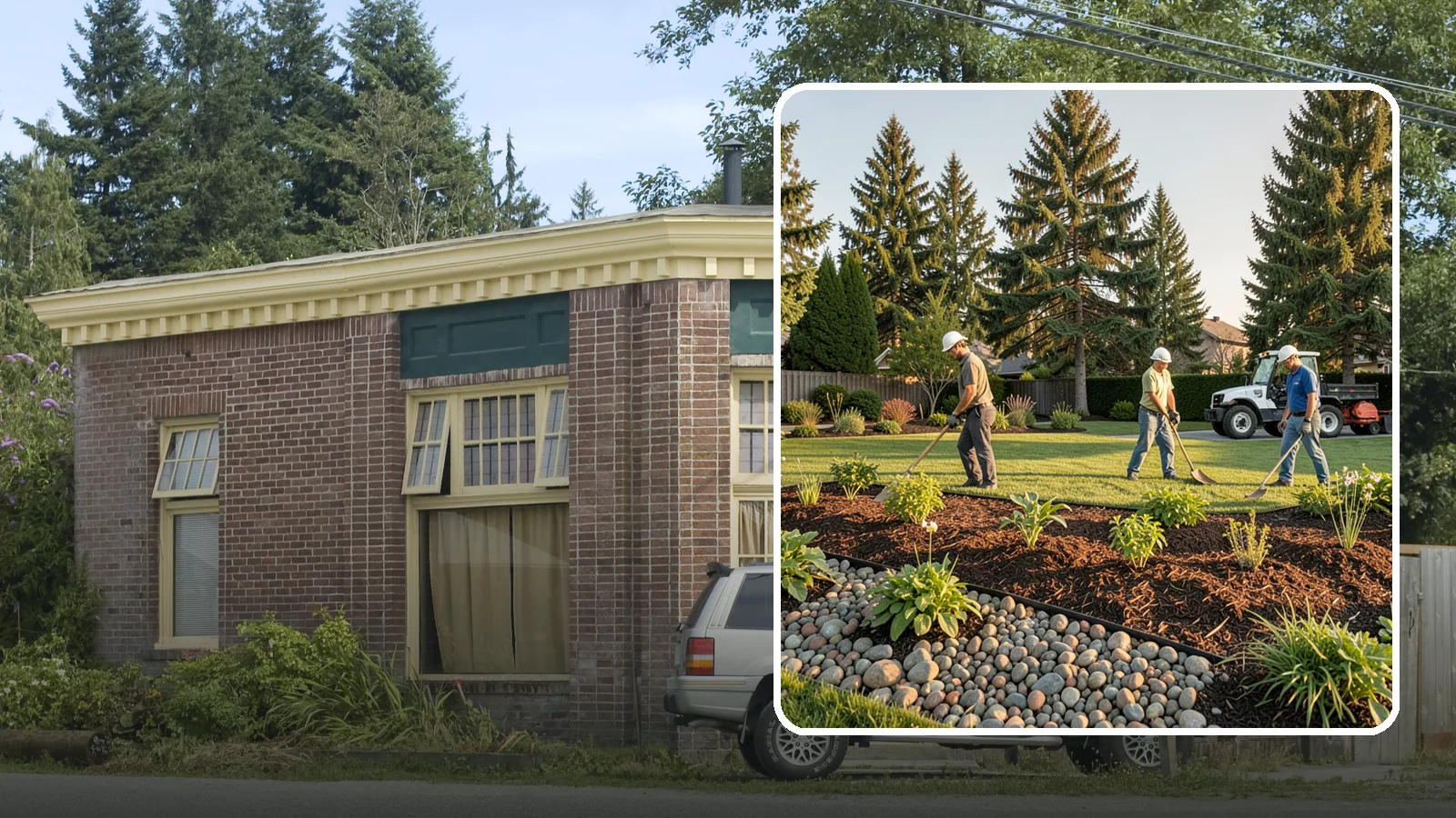 Compost Installation in Hamilton, Skagit County, WA - A rich compost top-dress that feeds soil and revitalizes tired beds and lawns.