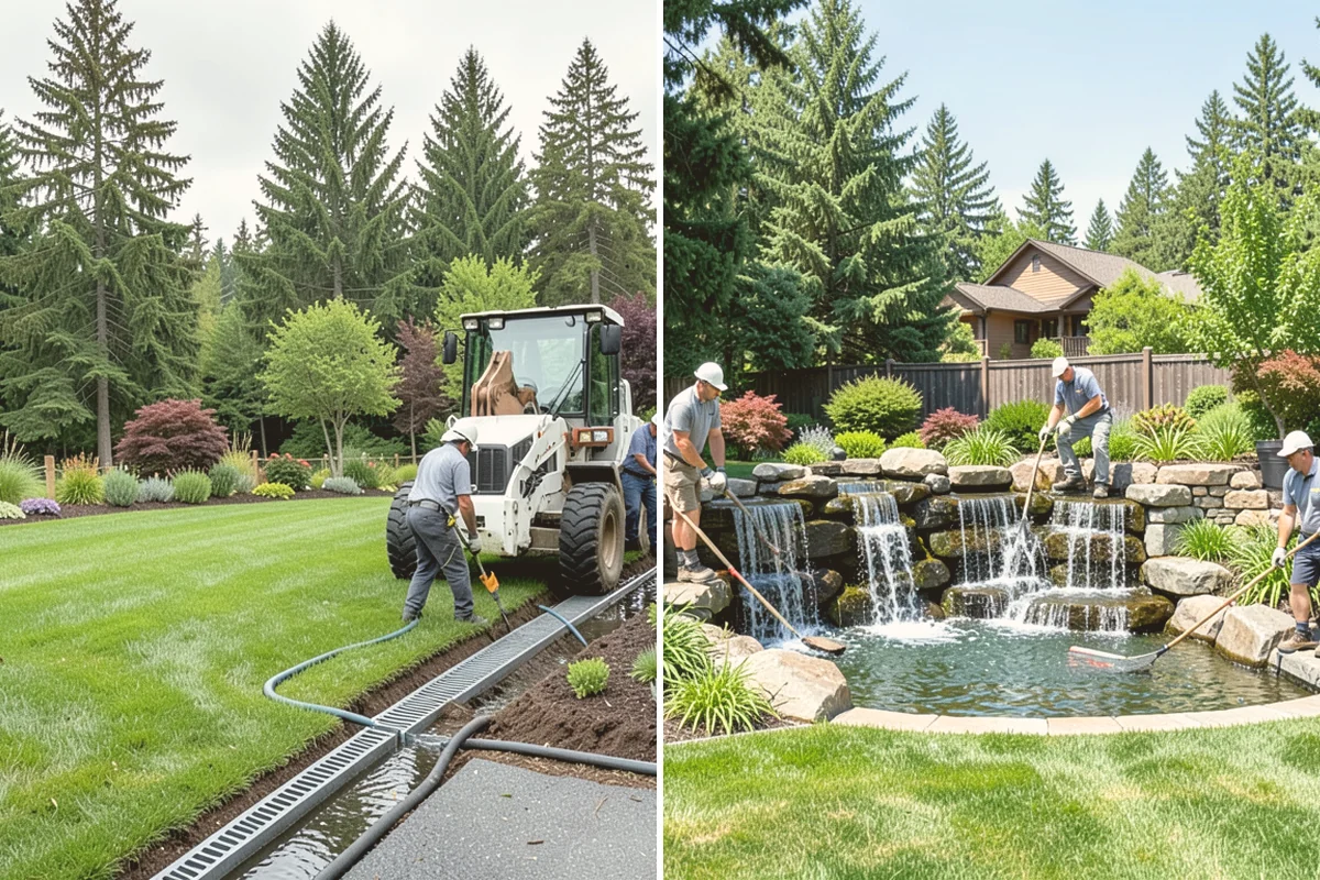 Compost Installation in Kirkland, King County, WA - Assess bed or lawn areas and clear surface debris