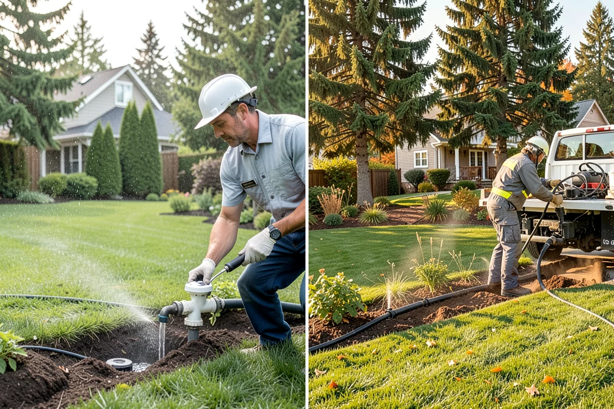 Compost Installation in Maple Valley, King County, WA - Assess bed or lawn areas and clear surface debris