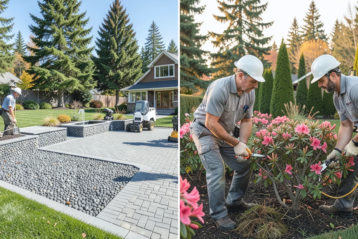 Compost Installation in Marysville, Snohomish County, WA - Assess bed or lawn areas and clear surface debris
