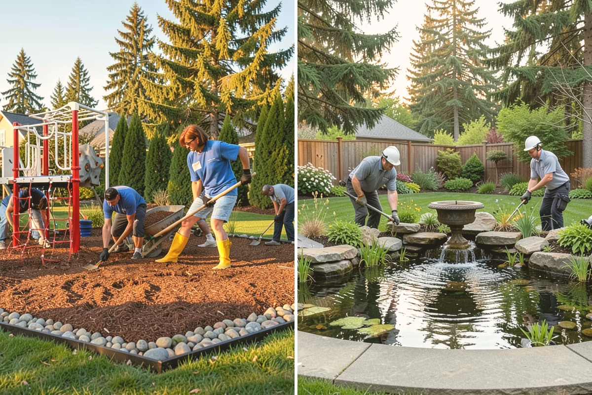 Compost Installation in Mount Vernon, Skagit County, WA - Assess bed or lawn areas and clear surface debris