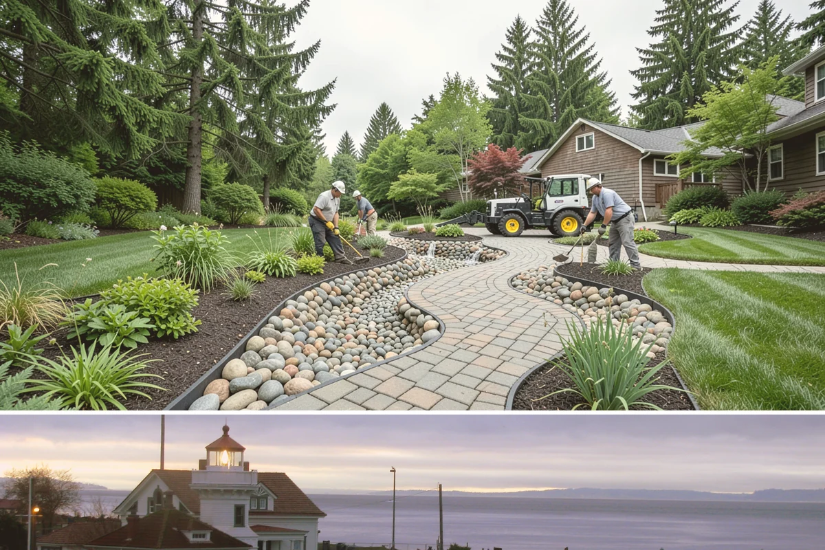 Compost Installation in Mukilteo, Snohomish County, WA - Apply in early spring to fuel the growing season or in fall to let nutrients work into the soil over winter, matching the PNW's...