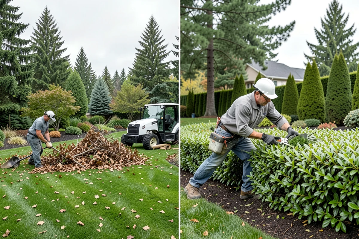 Compost Installation in Normandy Park, King County, WA - Assess bed or lawn areas and clear surface debris