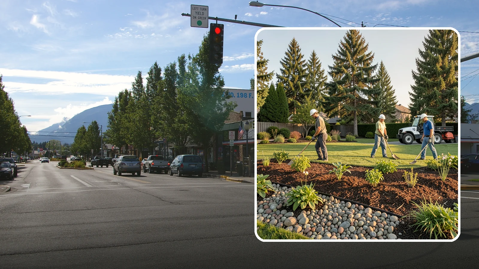 Compost Installation in North Bend, King County, WA - A rich compost top-dress that feeds soil and revitalizes tired beds and lawns.
